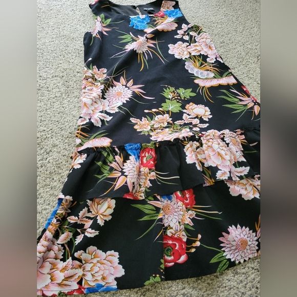 Topshop Layered Ruffle Floral Dress Sz Med - Picture 4 of 8